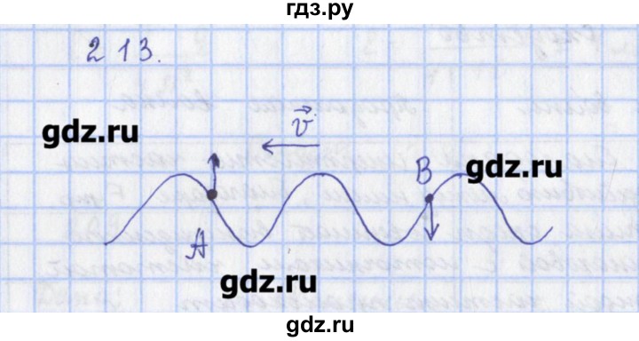 ГДЗ по физике 9 класс Пурышева рабочая тетрадь  задание - 213, Решебник №1