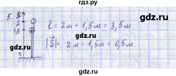 ГДЗ по физике 9 класс Пурышева   §1 / задание 1 - 5, Решебник №1