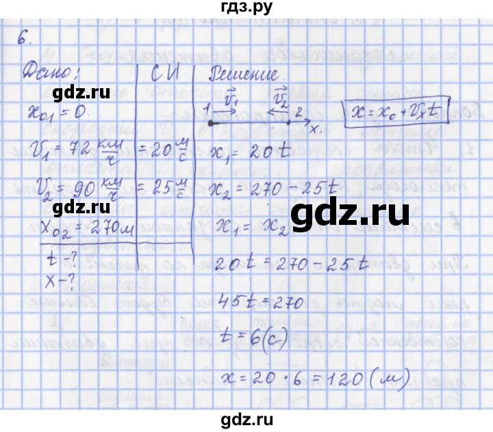 ГДЗ по физике 9 класс Пурышева   §2 / задание 2 - 6, Решебник №1