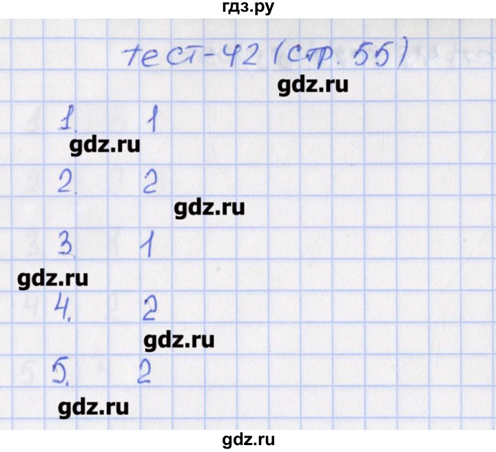 ГДЗ по математике 6 класс Чулков тесты (Никольский)  вариант 2. тест - 42, Решебник