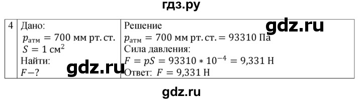 ГДЗ по физике 7 класс Перышкин рабочая тетрадь  § - 45, Решебник 2024