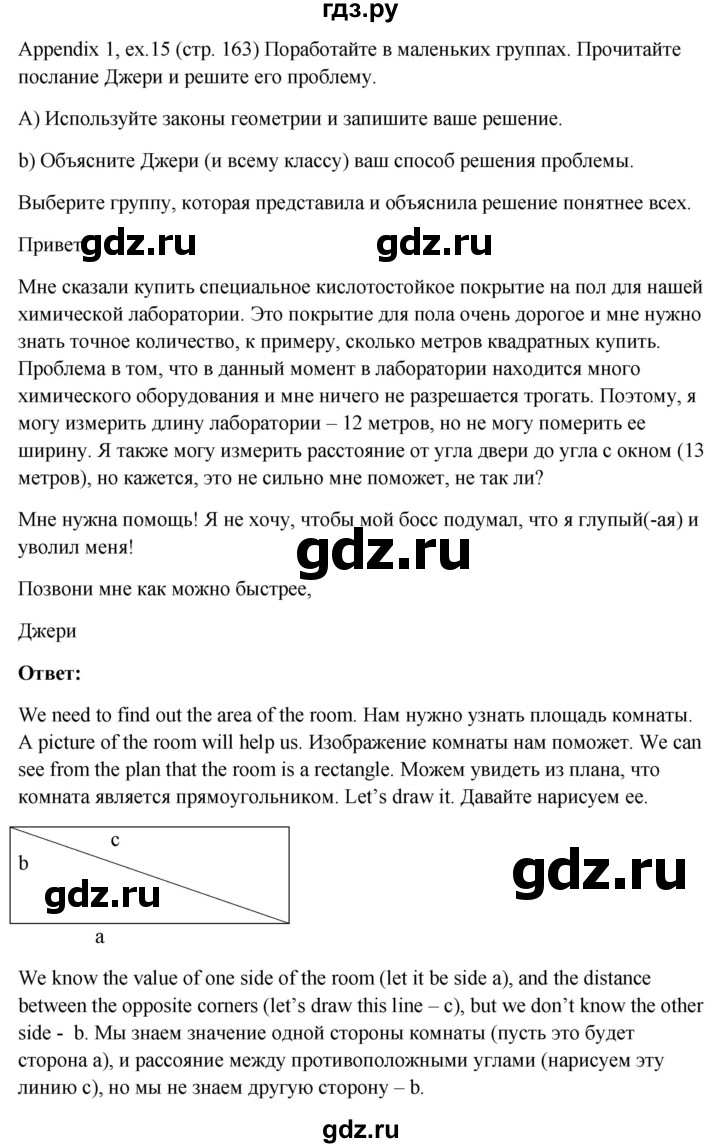 ГДЗ по английскому языку 10 класс Биболетова Enjoy English  страница - 163, Решебник №1 2016