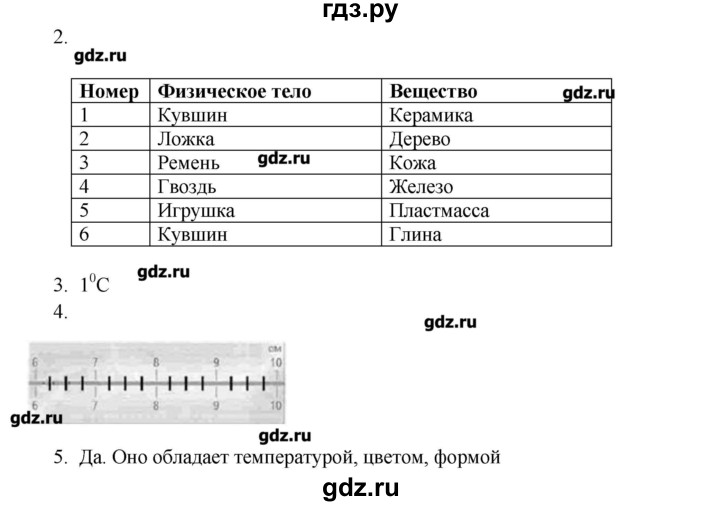 ГДЗ по физике 7 класс Артеменков тетрадь-тренажёр  страница - 7, Решебник