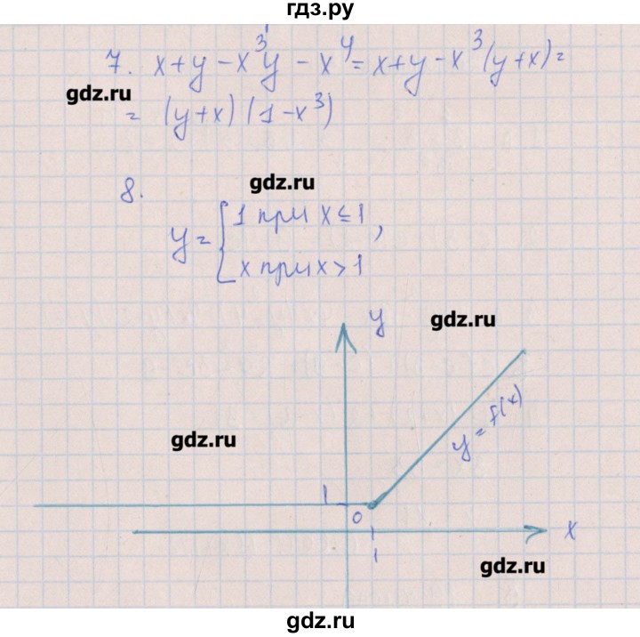 ГДЗ по алгебре 7 класс Кузнецова контрольные работы  КР-11. вариант № - 2, Решебник №1