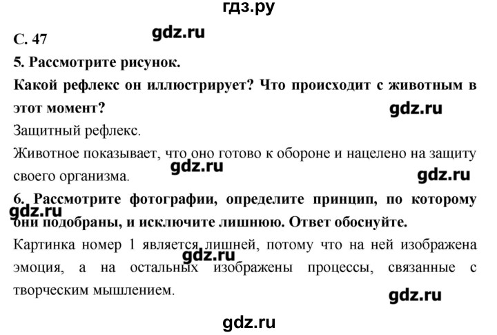 ГДЗ по биологии 9 класс Сухорукова тетрадь-тренажер  страница - 47, Решебник