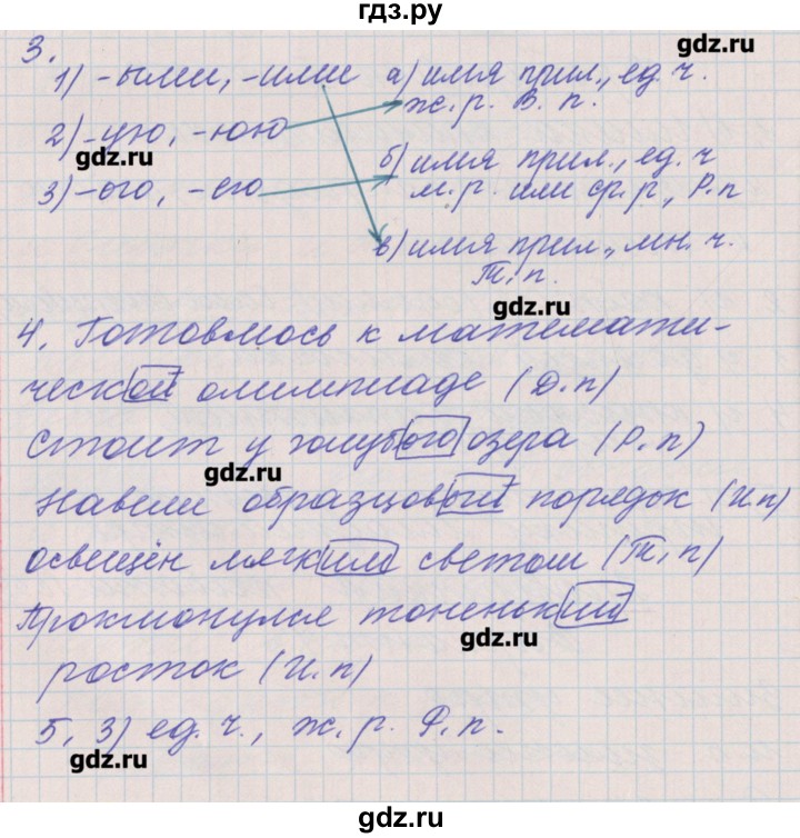 ГДЗ страница 60 русский язык 4 класс проверочные и
