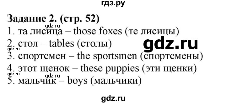 ГДЗ по английскому языку 2 класс Барашкова проверочные работы (Верещагина)  уроки 60-77 / вариант 2 - 2, Решебник 2018 №1