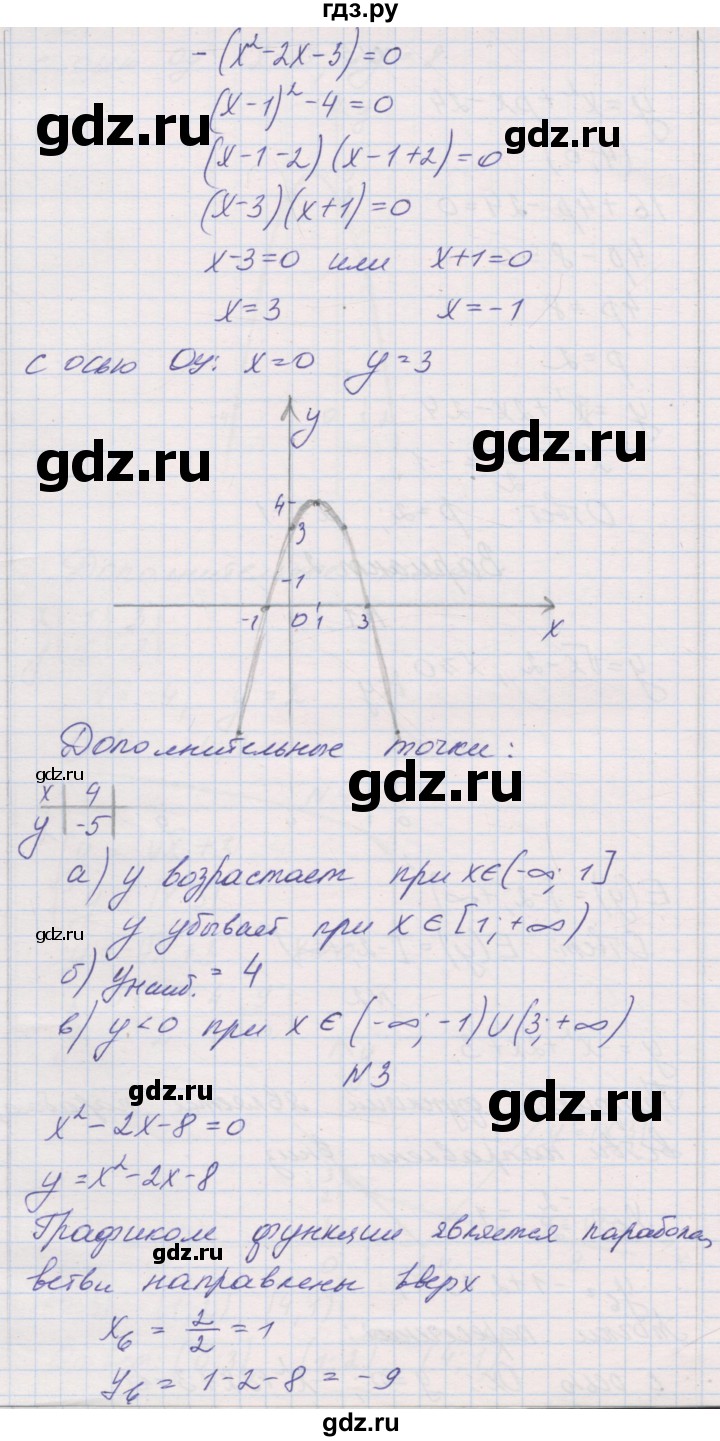 ГДЗ по алгебре 8 класс Александрова контрольные работы Базовый уровень КР-5. вариант - 2, Решебник №1