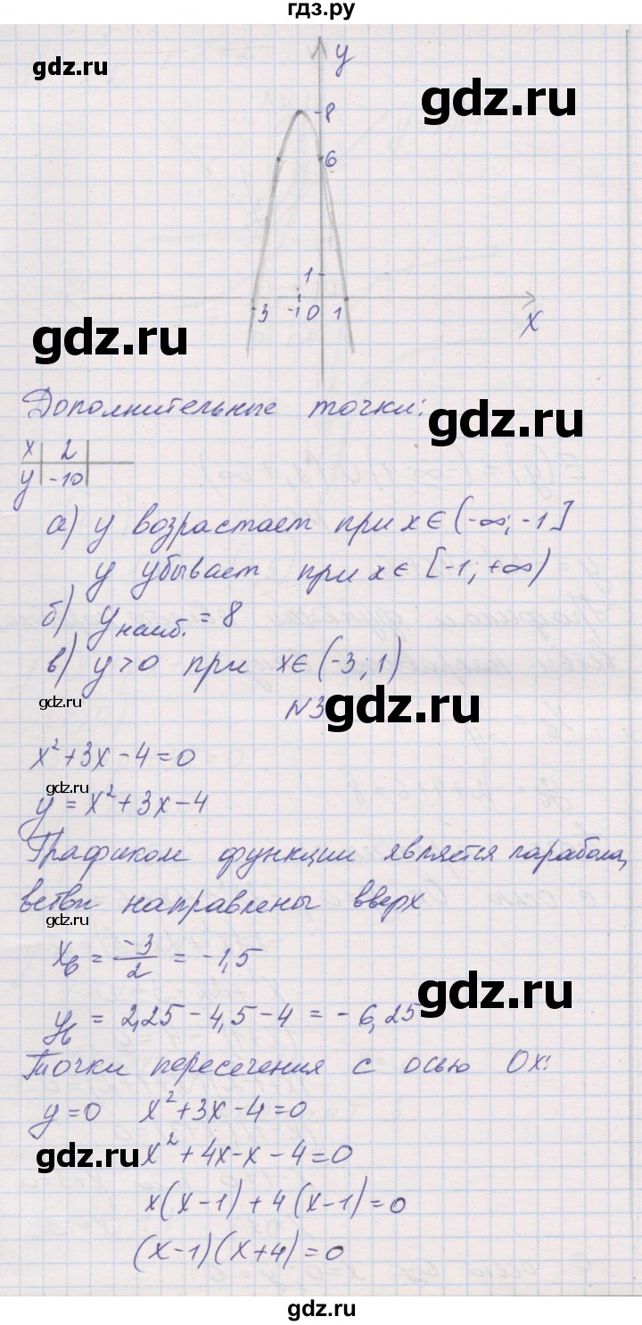 ГДЗ по алгебре 8 класс Александрова контрольные работы Базовый уровень КР-5. вариант - 3, Решебник №1