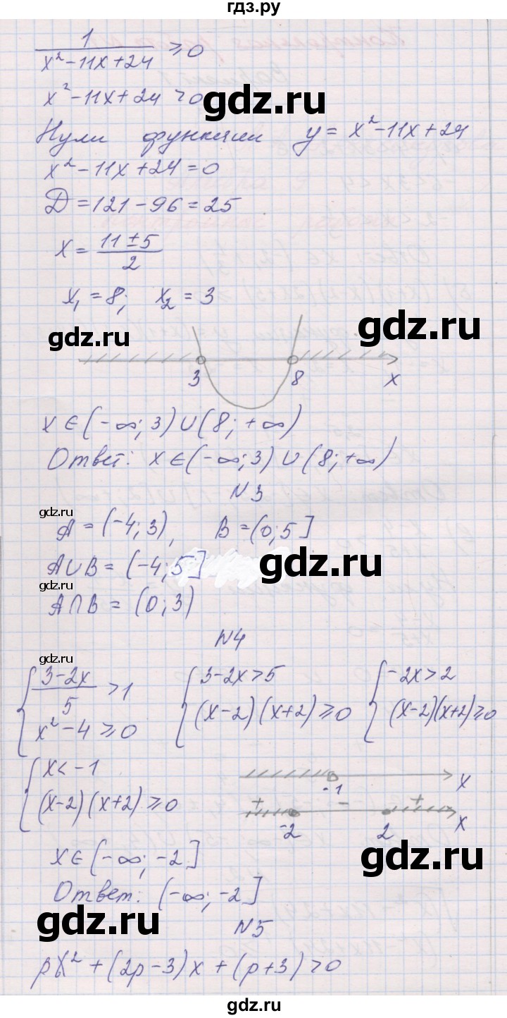 ГДЗ по алгебре 9 класс Александрова контрольные работы Базовый уровень КР-1. вариант - 1, Решебник к изданию 2019 года