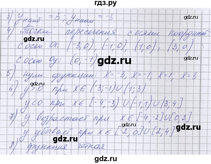 ГДЗ по алгебре 9 класс Александрова контрольные работы Базовый уровень КР-3. вариант - 1, Решебник к изданию 2019 года