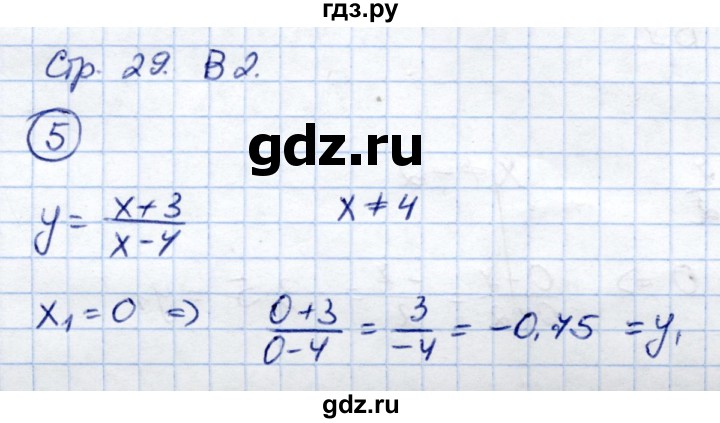 ГДЗ по алгебре 9 класс Александрова контрольные работы Базовый уровень итоговая работа. вариант - 2, Решебник к изданию 2019 года
