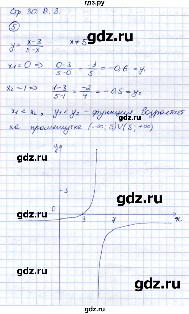 ГДЗ по алгебре 9 класс Александрова контрольные работы Базовый уровень итоговая работа. вариант - 3, Решебник к изданию 2019 года