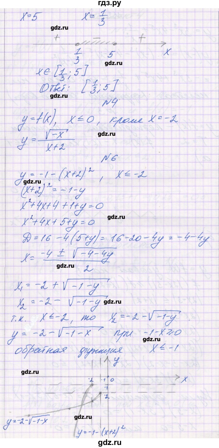 ГДЗ по алгебре 10 класс Глизбург контрольные работы Базовый и углубленный уровень КР-2. вариант - 4, Решебник