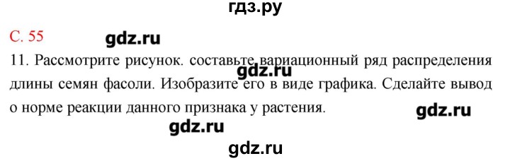 ГДЗ по биологии 10‐11 класс Сухорукова тетрадь-тренажер  страница - 55, Решебник