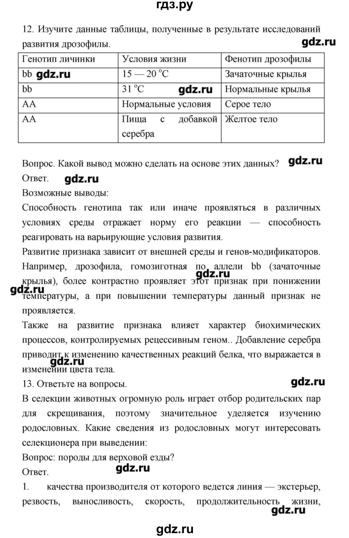 ГДЗ по биологии 10‐11 класс Сухорукова тетрадь-тренажер  страница - 56, Решебник