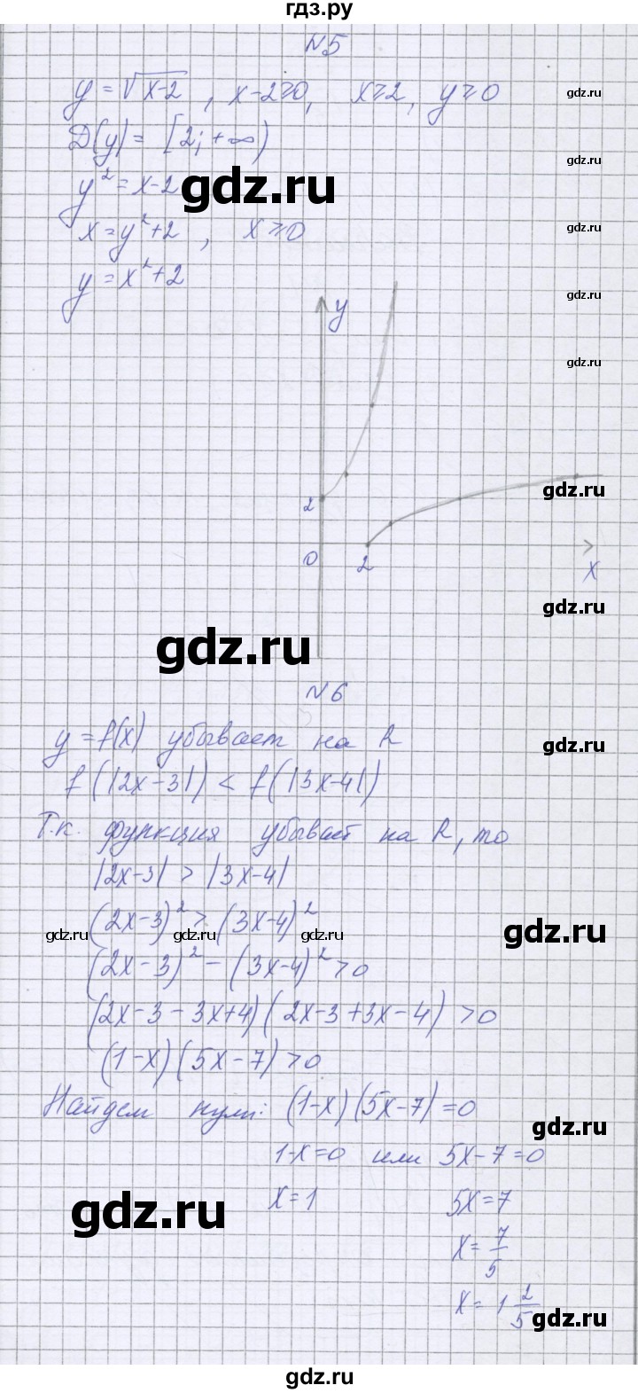ГДЗ по алгебре 10 класс Глизбург контрольные работы Базовый уровень КР-1. вариант - 3, Решебник