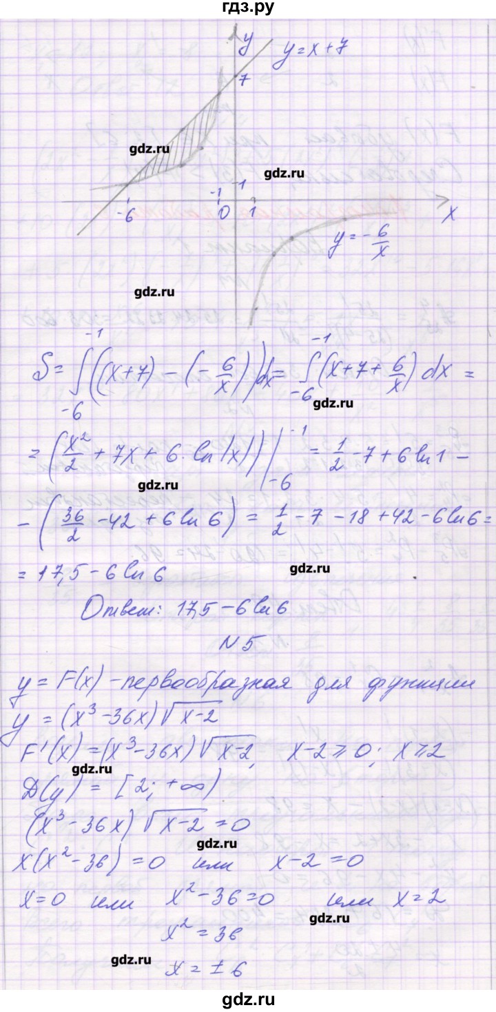 ГДЗ по алгебре 11 класс Глизбург контрольные работы Базовый уровень КР-5. вариант - 4, Решебник
