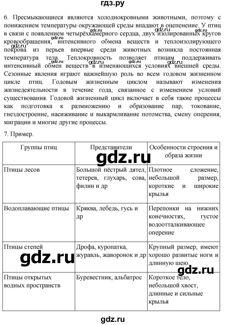 ГДЗ по биологии 7 класс Константинов   страница - 226, Решебник 2024