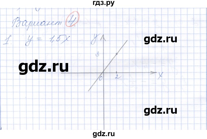 ГДЗ по алгебре 7 класс Александрова самостоятельные работы  Базовый уровень С-12. вариант - 4, Решебник к самостоятельным работам 2019