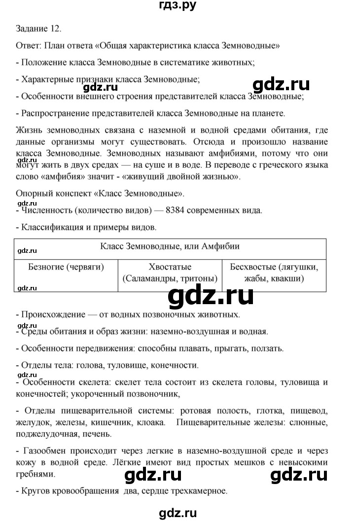 ГДЗ по биологии 7 класс Суматохин рабочая тетрадь (Константинов)  тетрадь №2. страница - 25, Решебник 2023