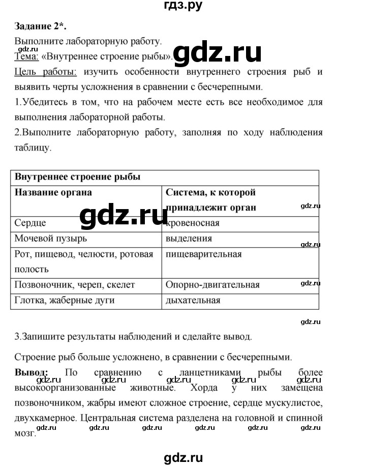 ГДЗ по биологии 7 класс Суматохин рабочая тетрадь (Константинов)  тетрадь №1. страница - 109, Решебник 2015