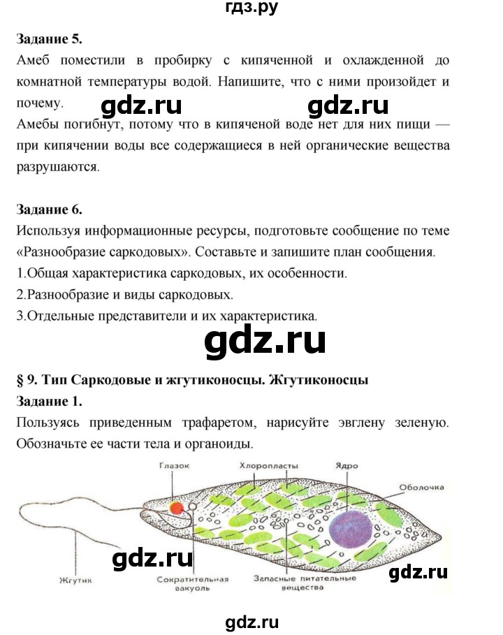 ГДЗ по биологии 7 класс Суматохин рабочая тетрадь (Константинов)  тетрадь №1. страница - 27, Решебник 2015