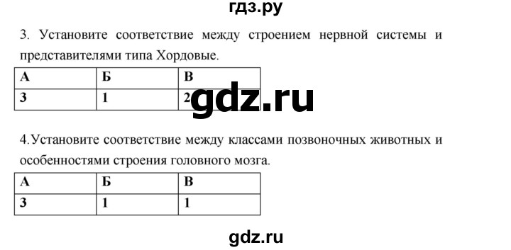 ГДЗ по биологии 7 класс Суматохин рабочая тетрадь (Константинов)  тетрадь №2. страница - 109-110, Решебник 2015