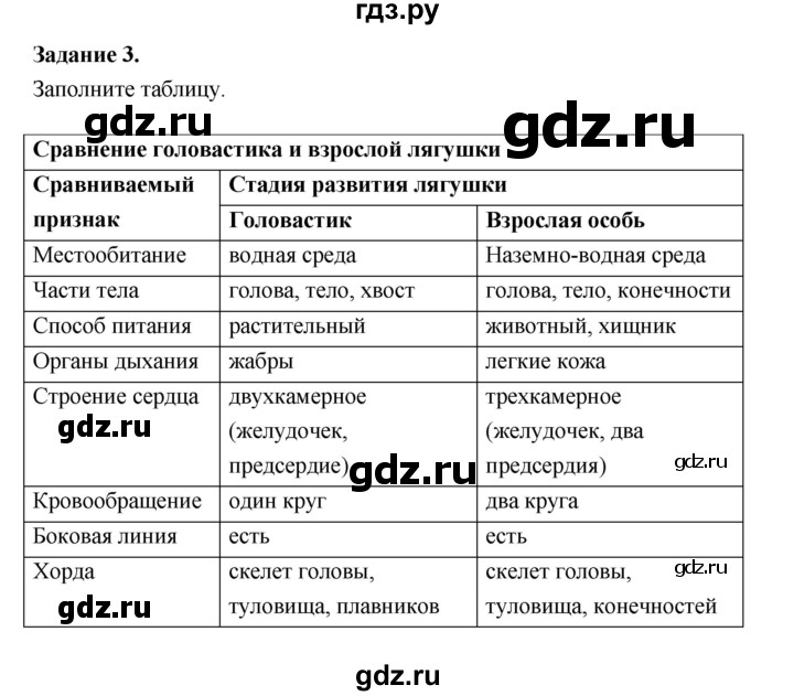 ГДЗ по биологии 7 класс Суматохин рабочая тетрадь (Константинов)  тетрадь №2. страница - 22, Решебник 2015