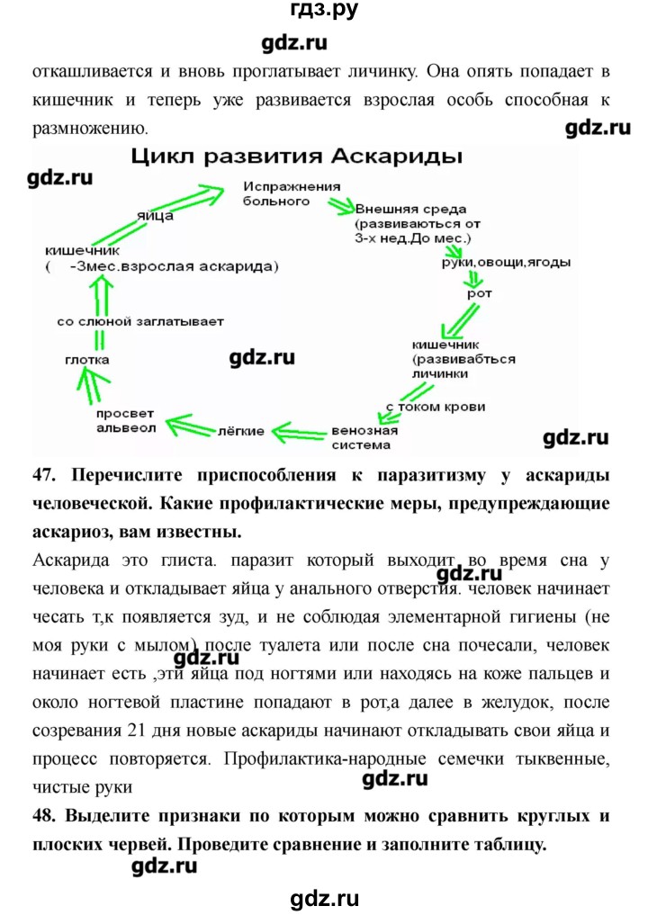 ГДЗ по биологии 8 класс Захаров рабочая тетрадь  страница - 32–33, Решебник