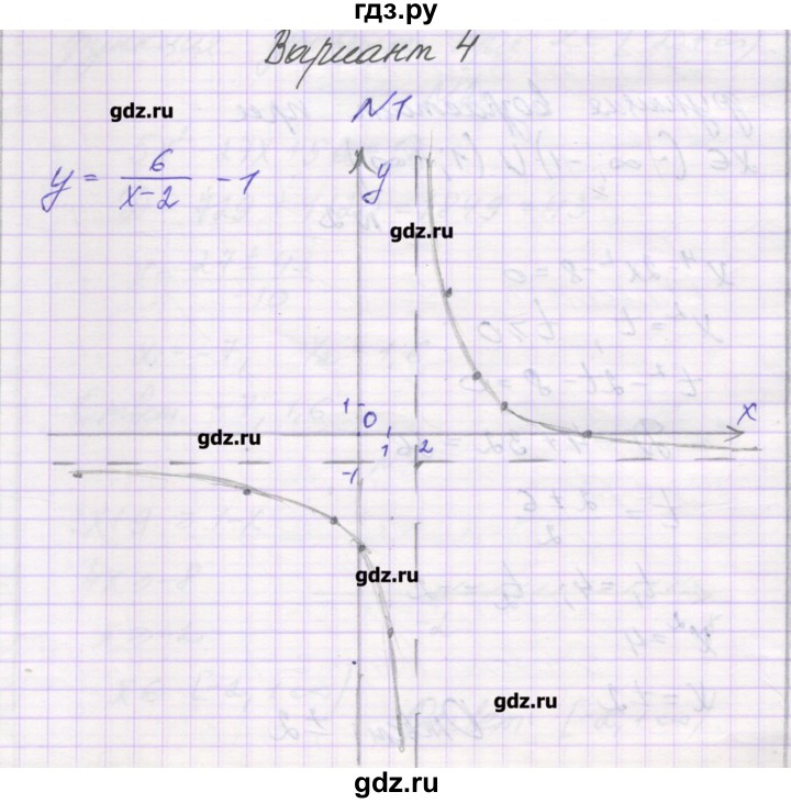 ГДЗ по алгебре 8 класс Александрова самостоятельные работы  Базовый уровень С-48. вариант - 4, Решебник