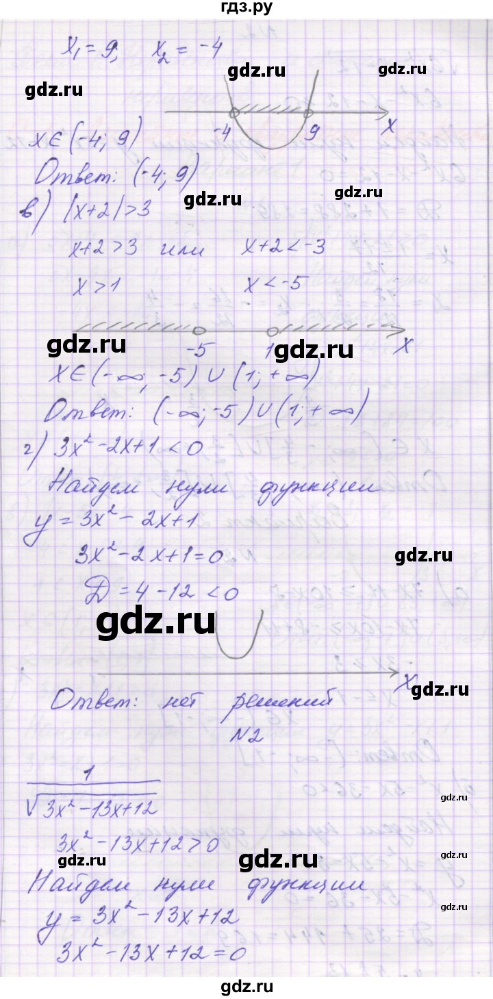 ГДЗ по алгебре 9 класс Александрова самостоятельные работы  Базовый уровень С-1. вариант - 2, Решебник к изданию 2019