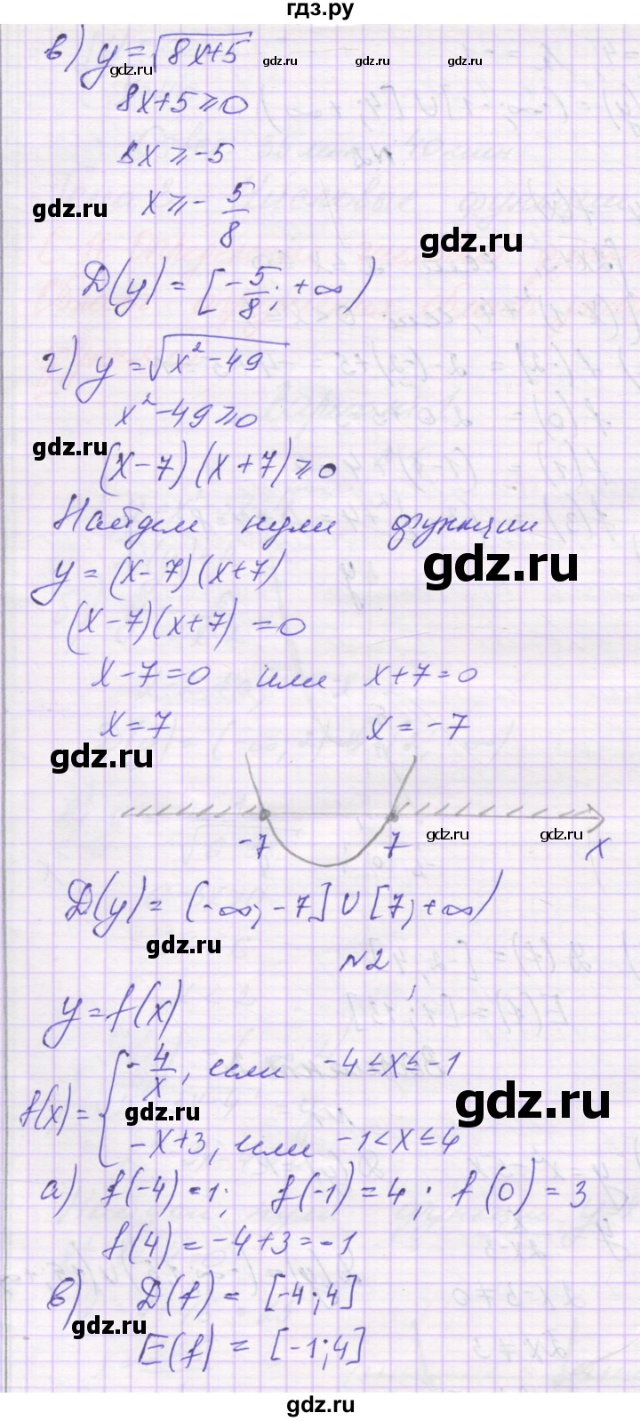 ГДЗ по алгебре 9 класс Александрова самостоятельные работы  Базовый уровень С-11. вариант - 2, Решебник к изданию 2019