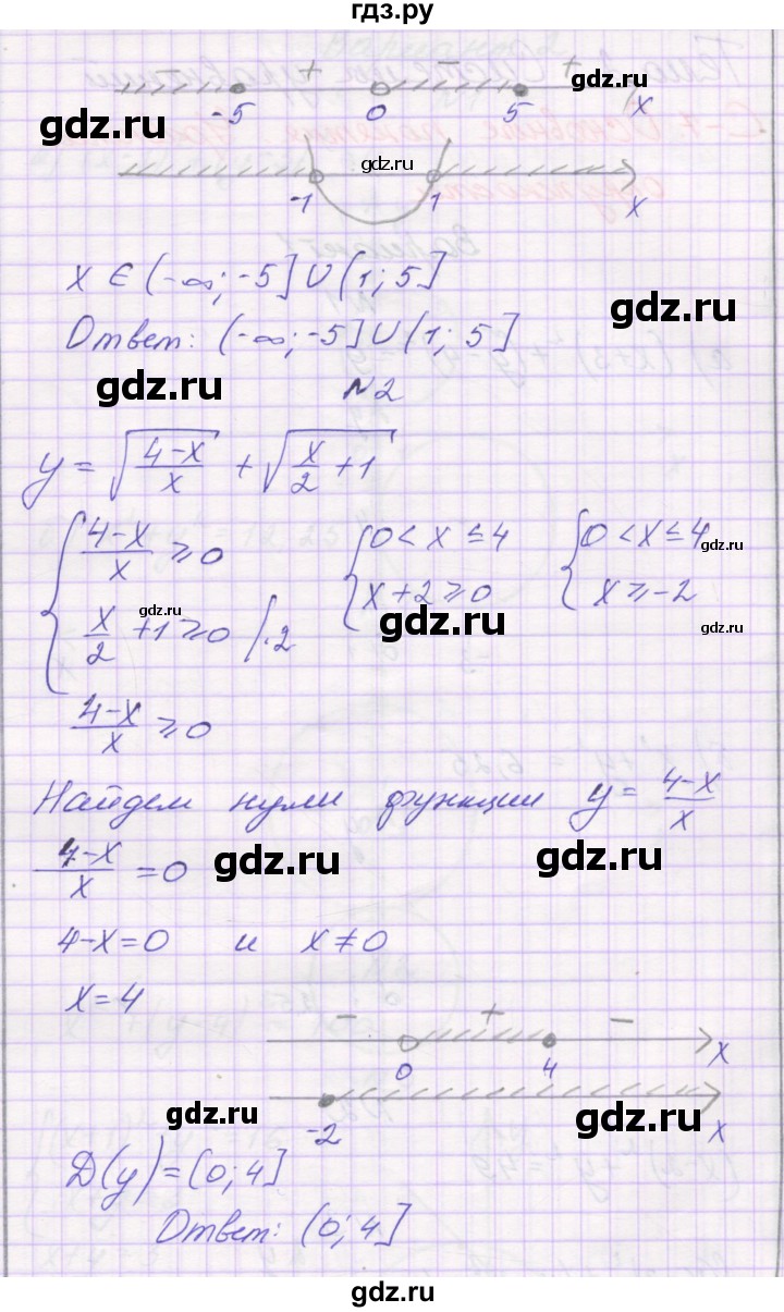 ГДЗ по алгебре 9 класс Александрова самостоятельные работы  Базовый уровень С-6. вариант - 4, Решебник к изданию 2019