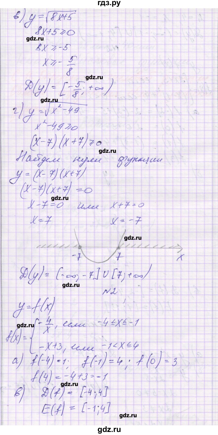 ГДЗ по алгебре 9 класс Александрова самостоятельные работы  Базовый уровень С-11. вариант - 2, Решебник к изданию 2016