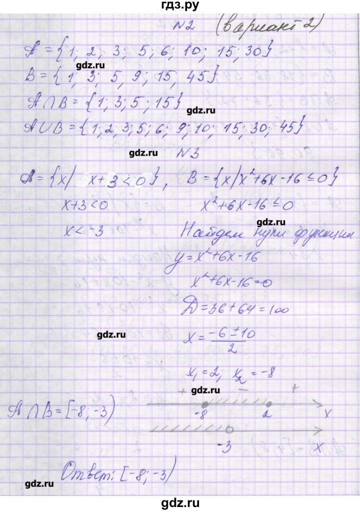 ГДЗ по алгебре 9 класс Александрова самостоятельные работы (Мордкович) Базовый уровень С-4. вариант - 2, Решебник к изданию 2016