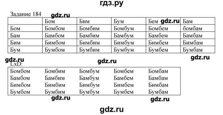 ГДЗ по информатике 3 класс Рудченко рабочая тетрадь  задача - 184, Решебник