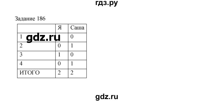 ГДЗ по информатике 4 класс Рудченко рабочая тетрадь  задание - 186, Решебник №1