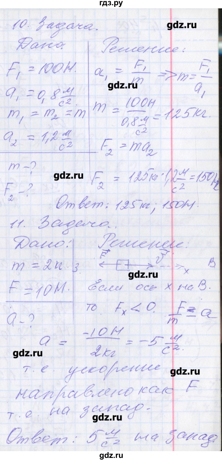 ГДЗ по физике 10 класс Касьянов рабочая тетрадь  Базовый уровень параграф - 15, Решебник