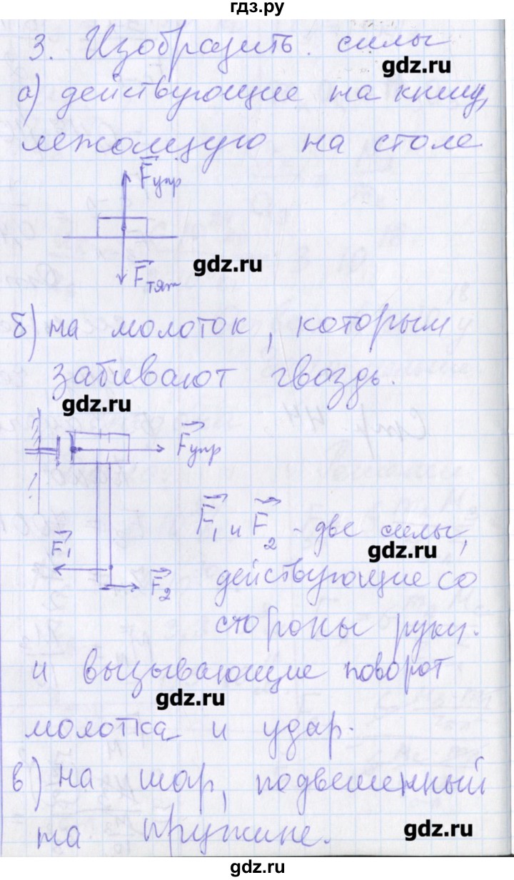 ГДЗ по физике 10 класс Касьянов рабочая тетрадь  Базовый уровень параграф - 19, Решебник