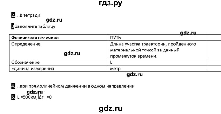 ГДЗ по физике 10 класс Касьянов рабочая тетрадь  Базовый уровень параграф - 6, Решебник