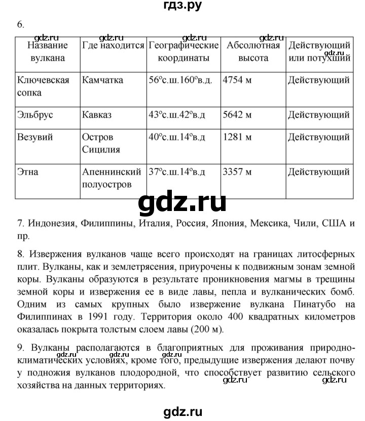 ГДЗ по географии 5‐6 класс Алексеев   страница - 73, Решебник к учебнику 2022