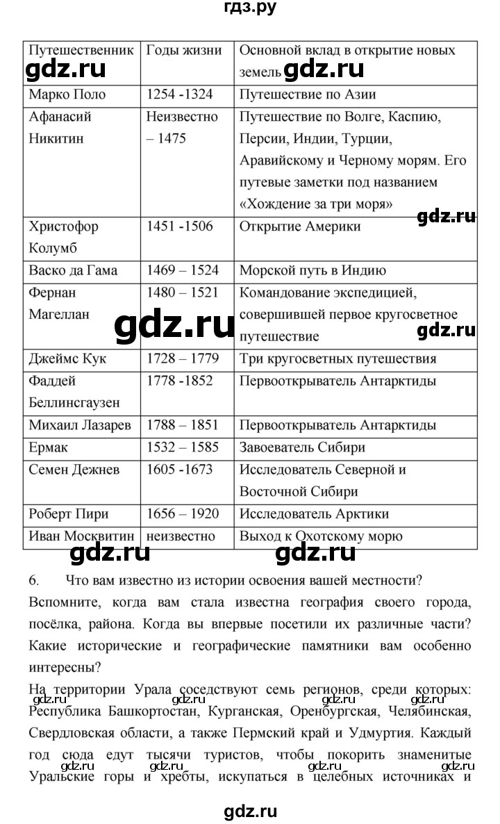 ГДЗ страница 15 география 5‐6 класс Алексеев, Николина