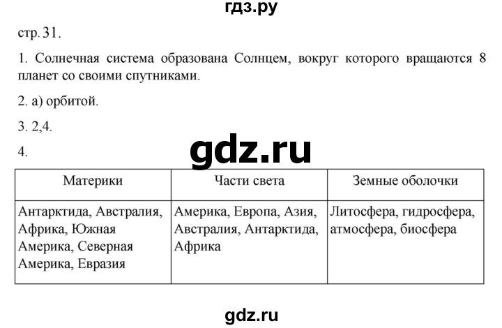 ГДЗ по географии 5‐6 класс Алексеев   страница - 31, Решебник к учебнику 2023