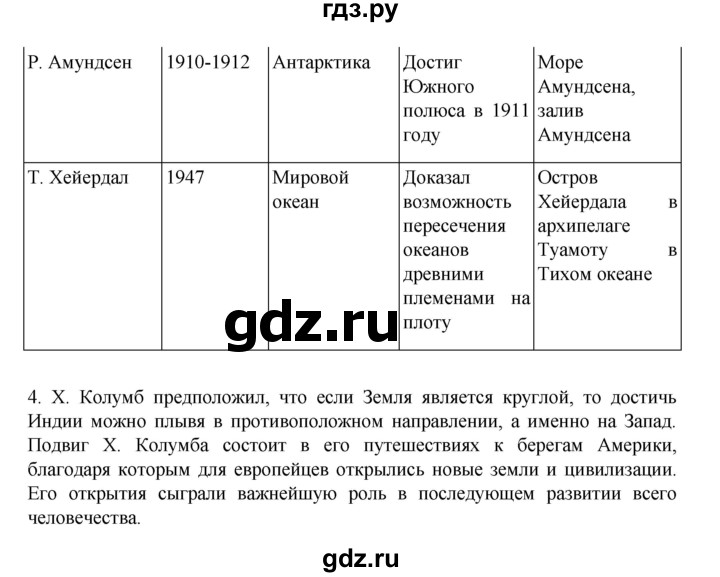 ГДЗ по географии 5‐6 класс Николина мой тренажер (Алексеев)  страница - 7, Решебник 2023