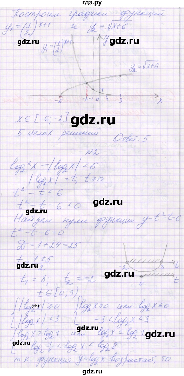 ГДЗ по алгебре 11 класс Александрова самостоятельные работы  Базовый уровень С-36. вариант - 4, Решебник