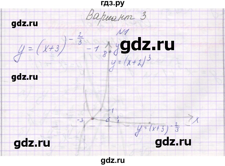ГДЗ по алгебре 11 класс Александрова самостоятельные работы  Базовый уровень С-9. вариант - 3, Решебник
