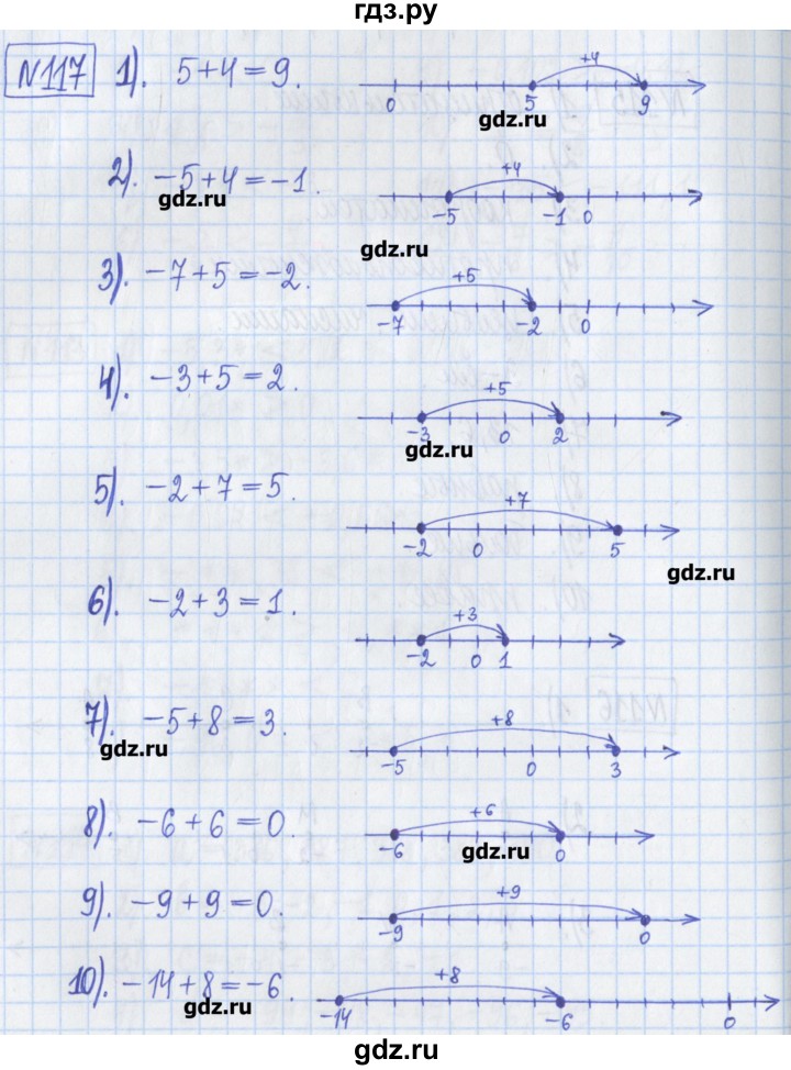ГДЗ по математике 6 класс Муравин рабочая тетрадь  упражнение - 117, Решебник