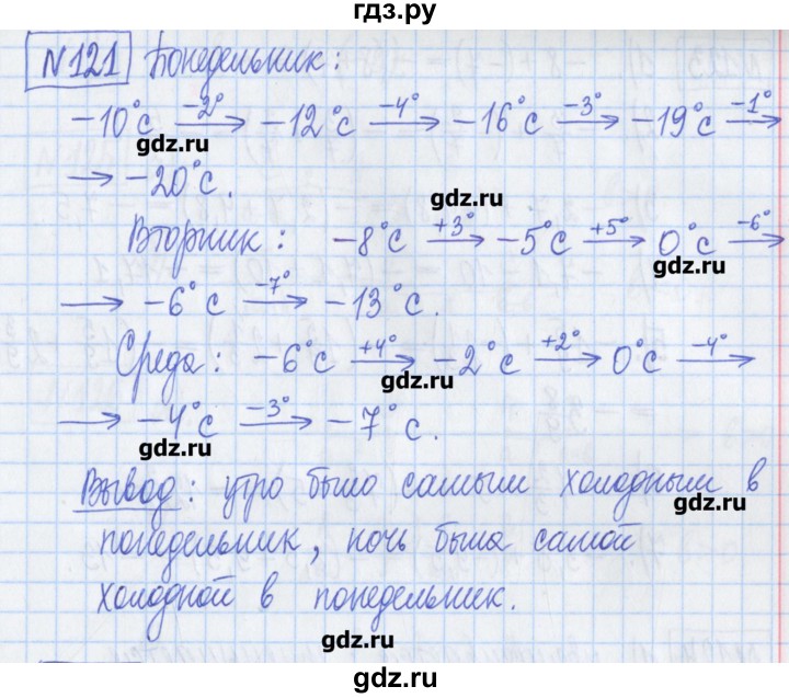 ГДЗ по математике 6 класс Муравин рабочая тетрадь  упражнение - 121, Решебник