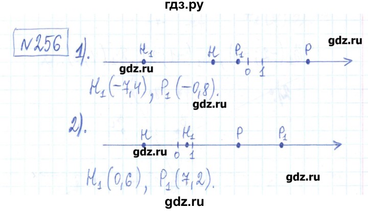 ГДЗ по математике 6 класс Муравин рабочая тетрадь  упражнение - 256, Решебник